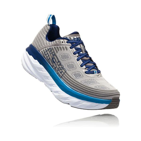 Hoka Bondi 6 Gåsko Herre Grå | 805463-RZM