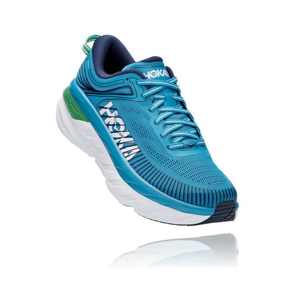 Hoka Bondi 7 Joggesko Herre Blå | 987405-AXR