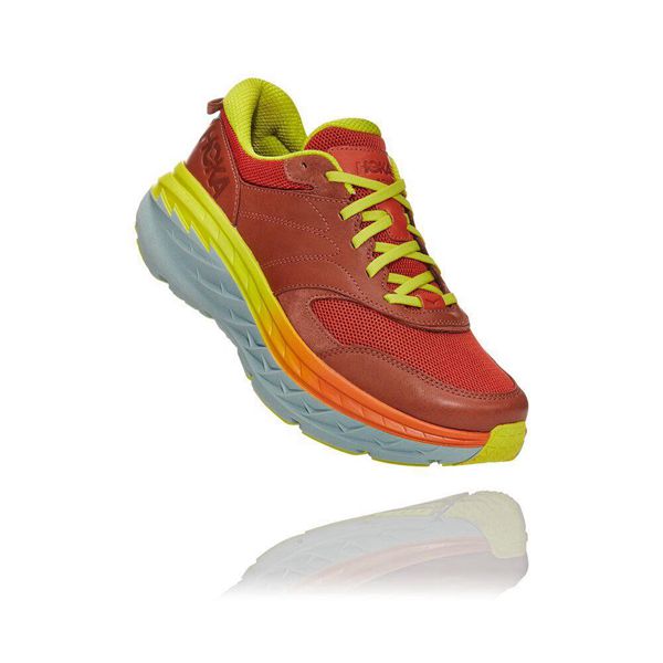 Hoka Bondi L Gåsko Dame Rød | 327846-RBU