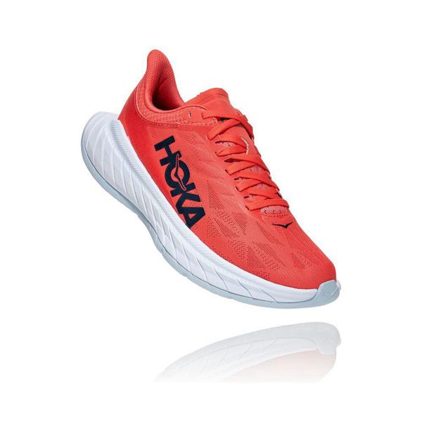 Hoka Carbon X 2 Lifestyle Sko Dame Rød | 027158-TJF