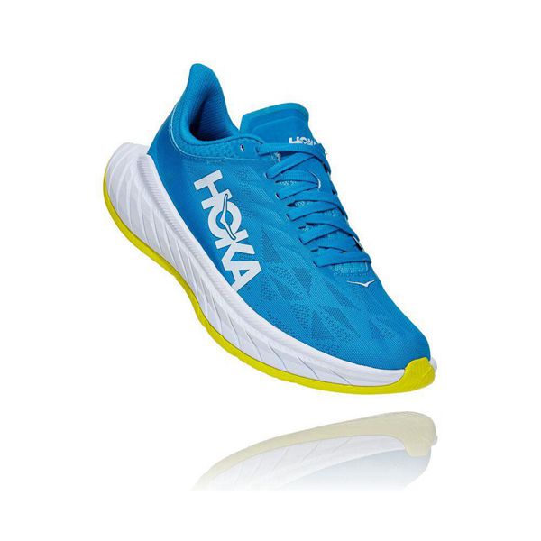 Hoka Carbon X 2 Løpesko Vei Dame Blå | 917208-VTR