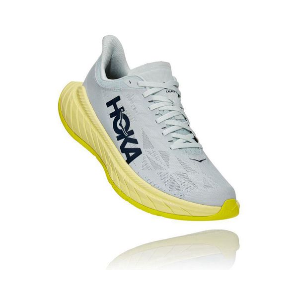 Hoka Carbon X 2 Løpesko Vei Herre Hvite Gul | 783056-KIB