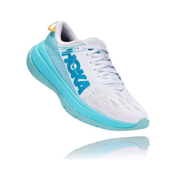 Hoka Carbon X Løpesko Vei Dame Hvite Blå | 814269-UOK