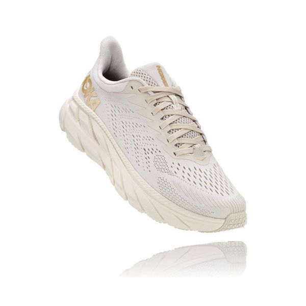 Hoka Clifton 7 Gåsko Dame Beige | 067852-HLY