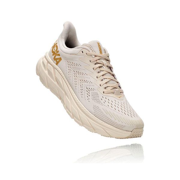 Hoka Clifton 7 Joggesko Herre Beige | 761954-BGD