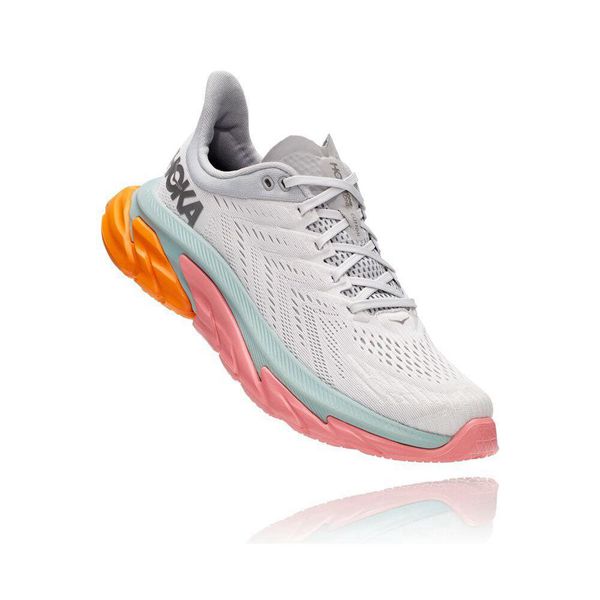 Hoka Clifton Edge Joggesko Herre Hvite Rosa | 140396-UIQ