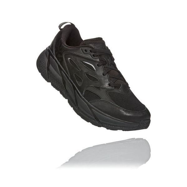 Hoka Clifton L Gåsko Dame Svarte | 497506-XQR