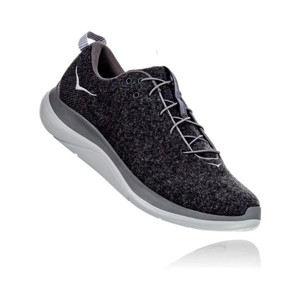 Hoka Hupana Flow Wool Gåsko Dame Mørke Grå | 085247-WSE