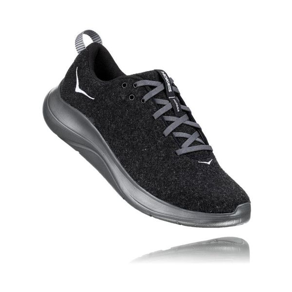 Hoka Hupana Flow Wool Gåsko Herre Svarte | 083254-MTG