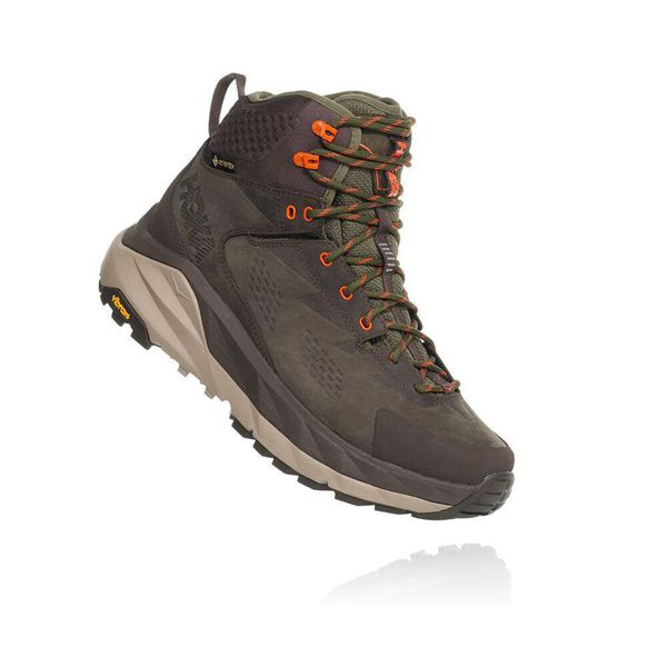 Hoka Kaha GTX Fjellstøvler Herre Grønn | 697541-WDP