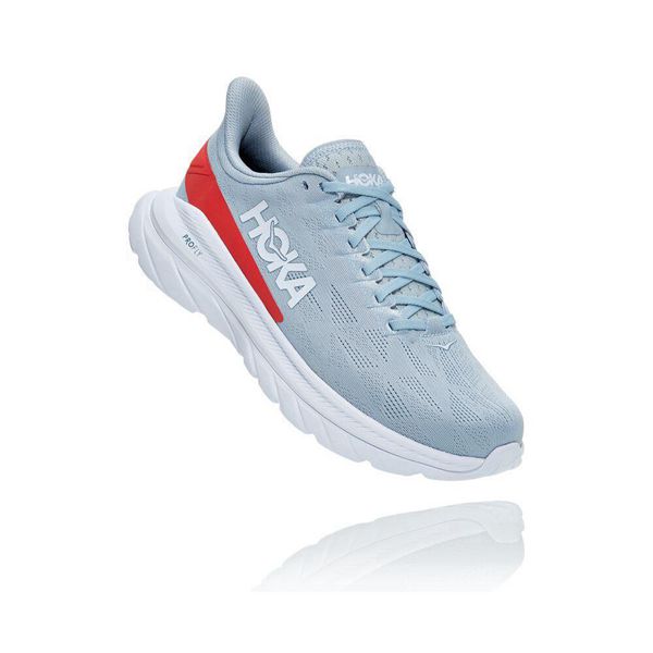 Hoka Mach 4 Joggesko Herre Blå | 243506-QUP