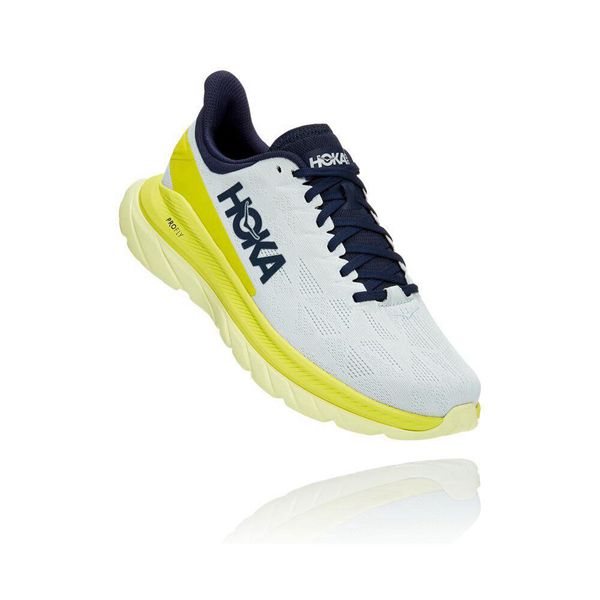 Hoka Mach 4 Joggesko Herre Hvite | 820197-BAD