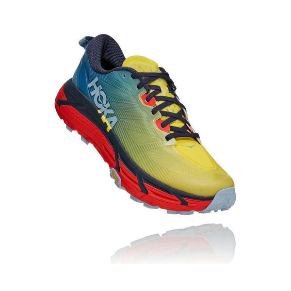 Hoka Mafate Speed 3 Trail Løpesko Herre Blå Gul | 589470-LWY