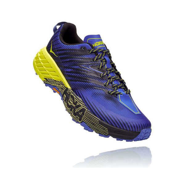 Hoka Speedgoat 4 Joggesko Herre Blå Svarte | 497352-VID