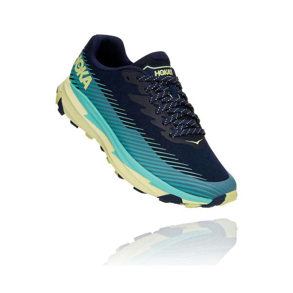 Hoka Torrent 2 Trail Løpesko Dame Svarte Blå | 325016-HZO