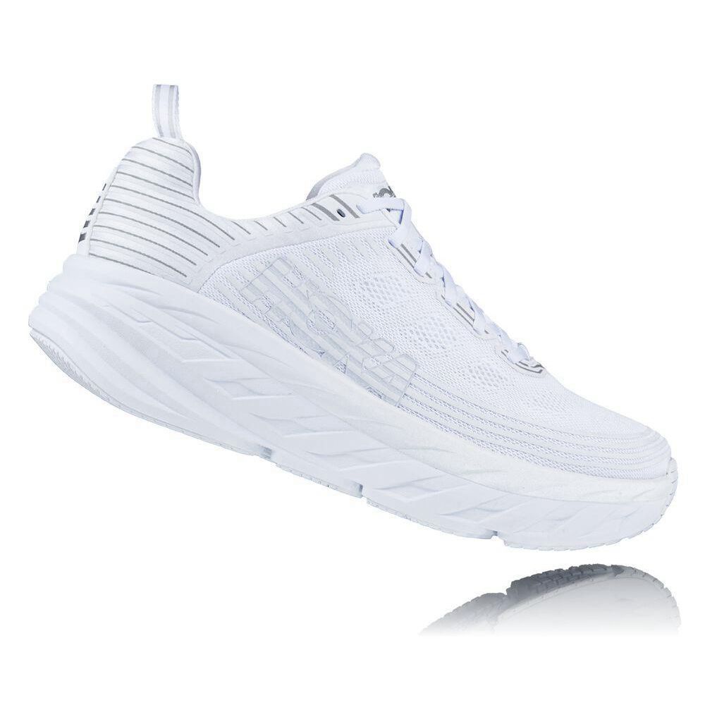 Hoka Bondi 6 Løpesko Herre Hvite | 285930-ABP