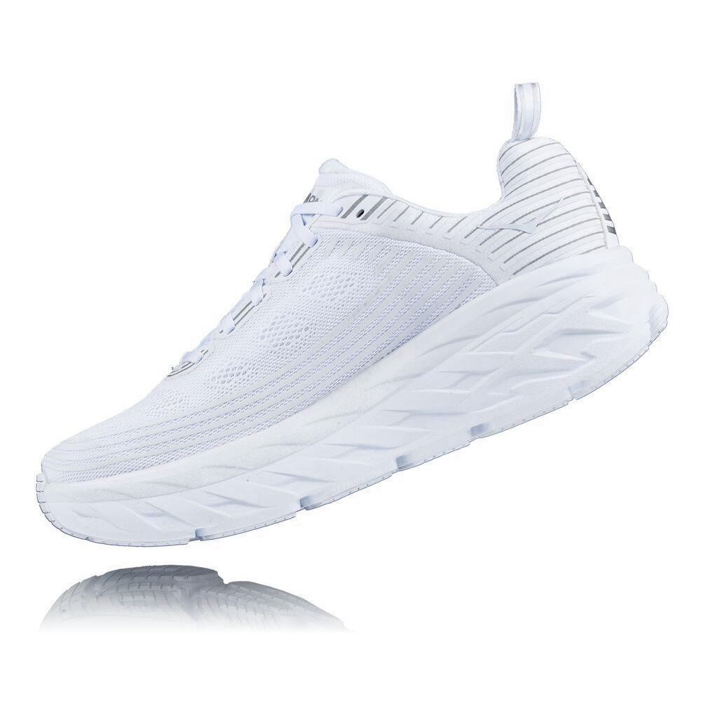 Hoka Bondi 6 Løpesko Herre Hvite | 285930-ABP