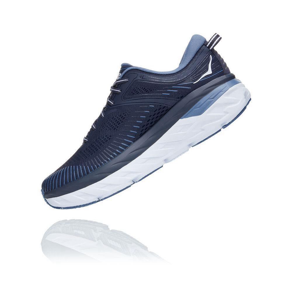 Hoka Bondi 7 Gåsko Herre Marineblå | 390164-XFA