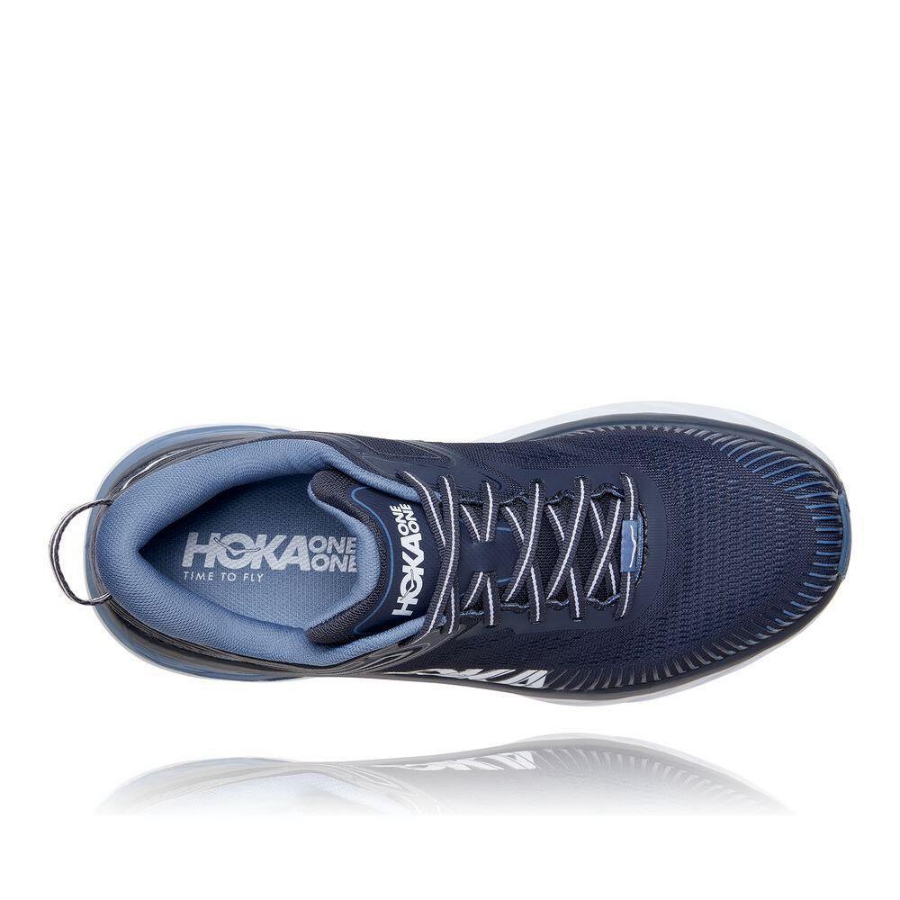 Hoka Bondi 7 Gåsko Herre Marineblå | 390164-XFA