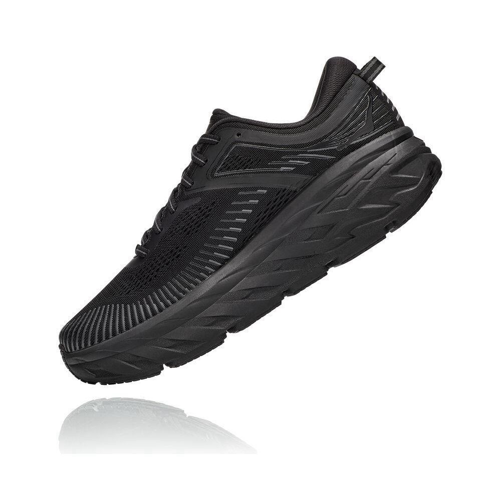 Hoka Bondi 7 Gåsko Herre Svarte | 169584-LOP