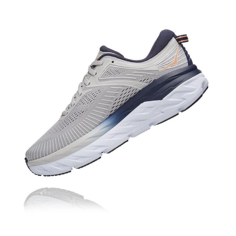 Hoka Bondi 7 Joggesko Dame Grå | 671843-FDA