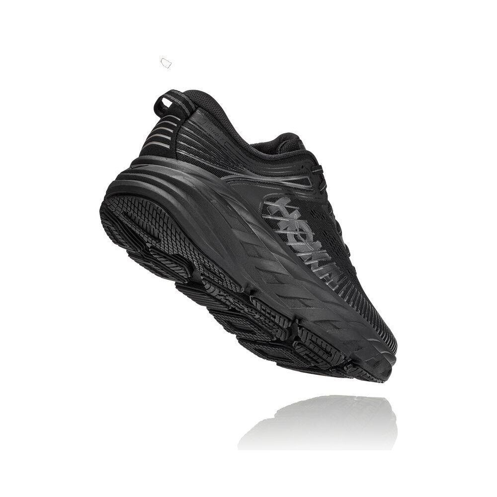 Hoka Bondi 7 Joggesko Dame Svarte | 654230-KFD