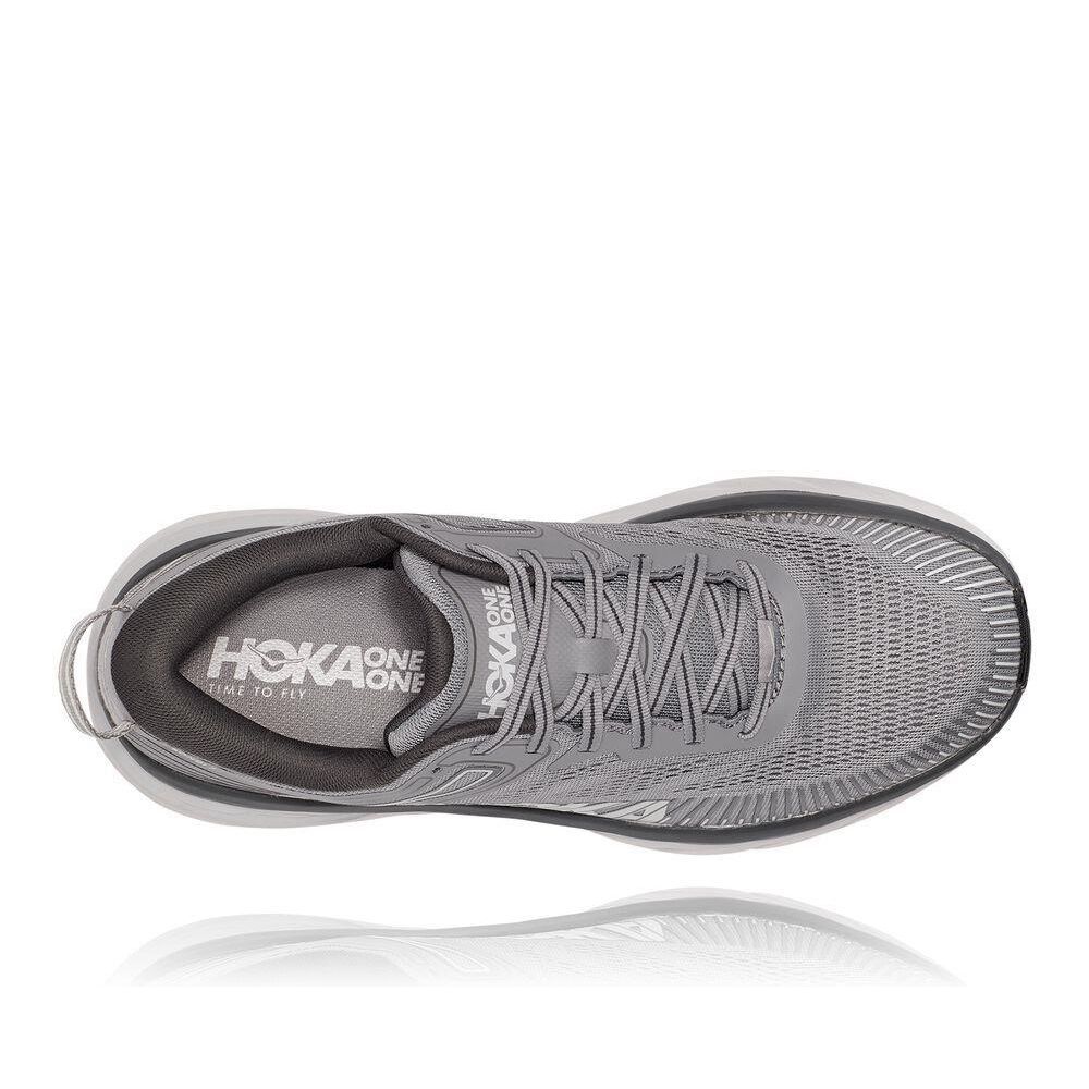 Hoka Bondi 7 Joggesko Herre Grå | 873659-XVH