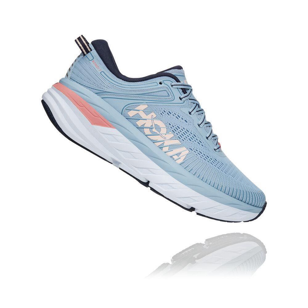 Hoka Bondi 7 Løpesko Dame Blå | 941056-SDW