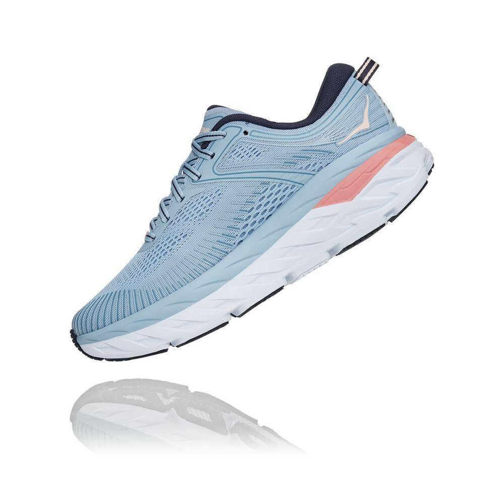 Hoka Bondi 7 Løpesko Dame Blå | 941056-SDW