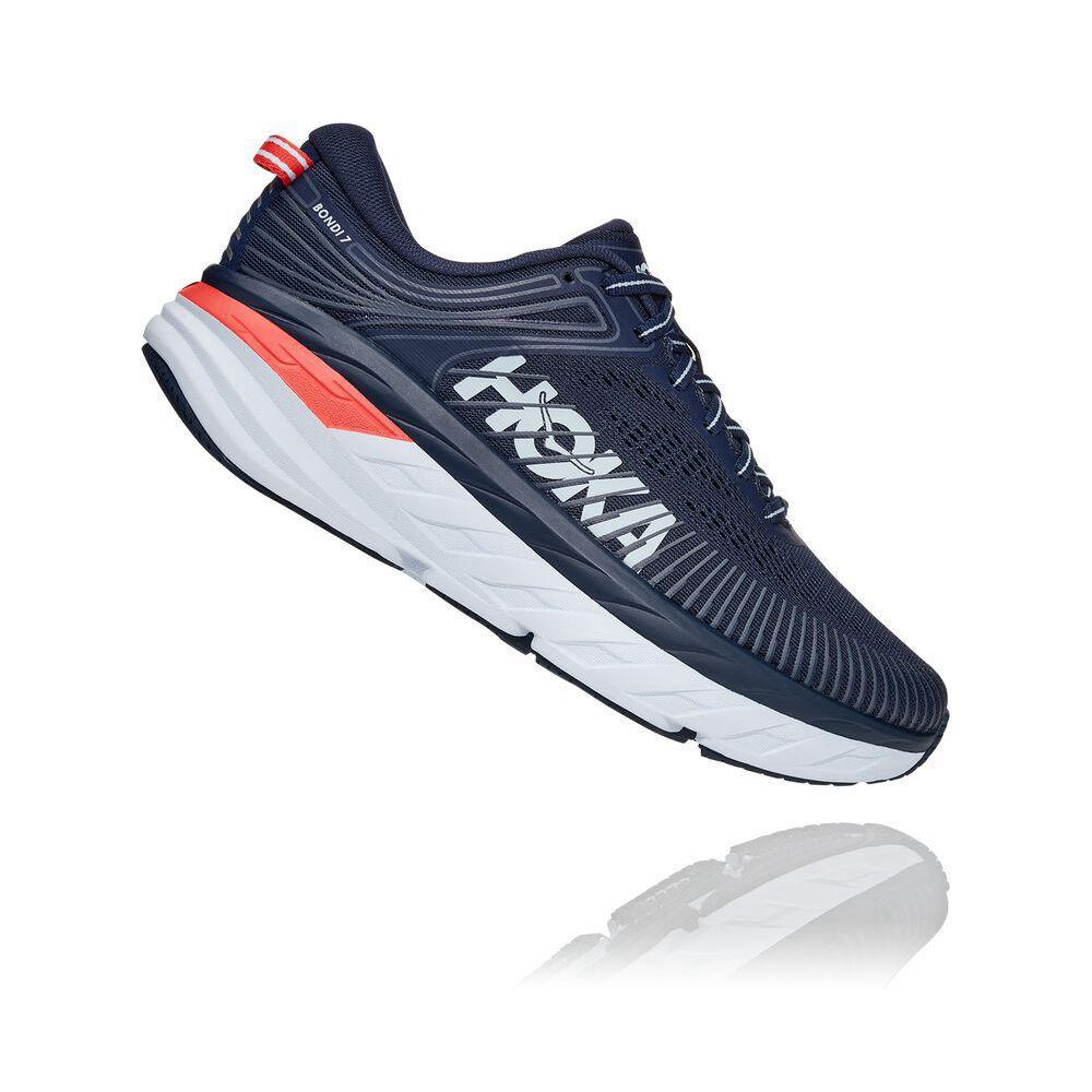 Hoka Bondi 7 Løpesko Dame Marineblå | 674039-QWP