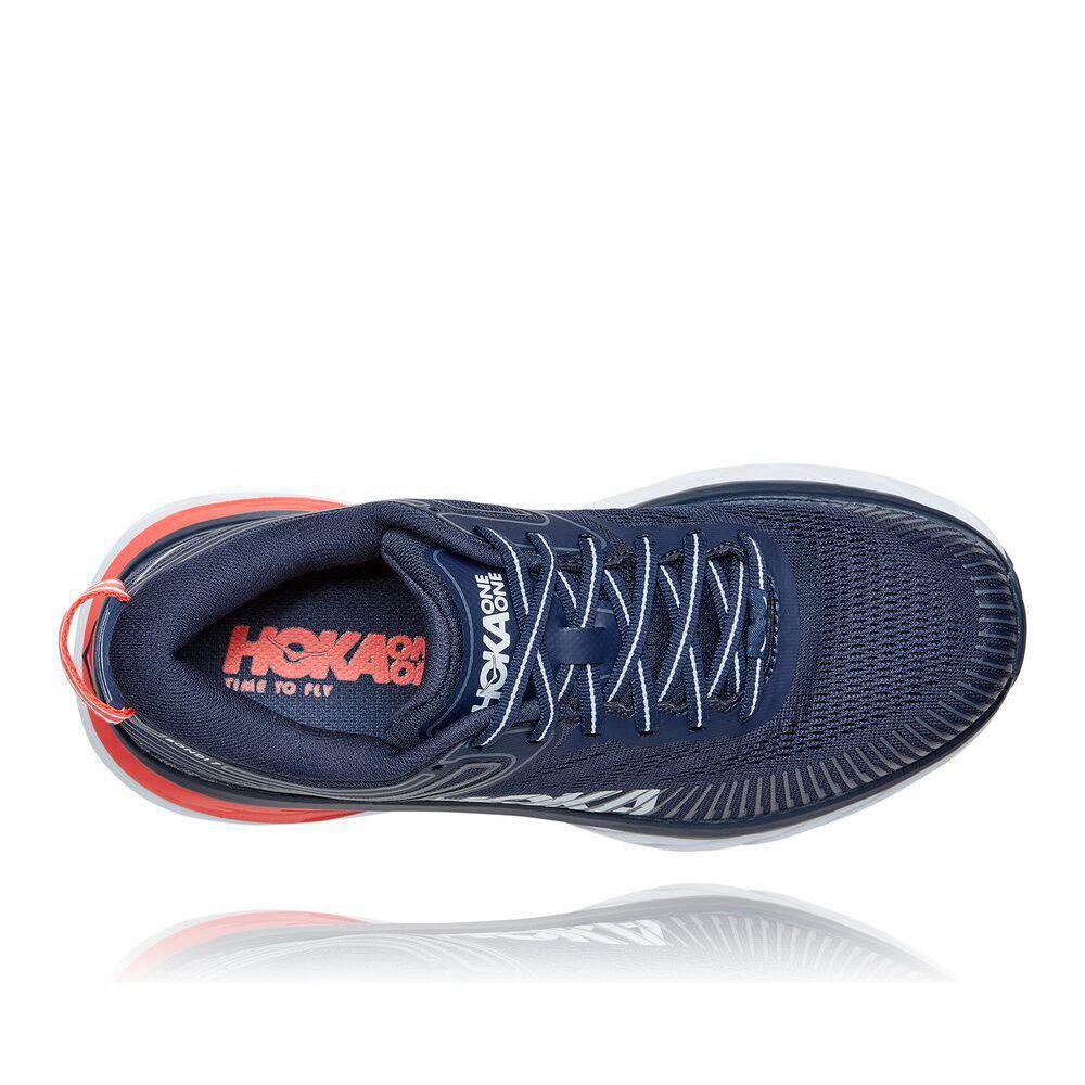 Hoka Bondi 7 Løpesko Dame Marineblå | 674039-QWP