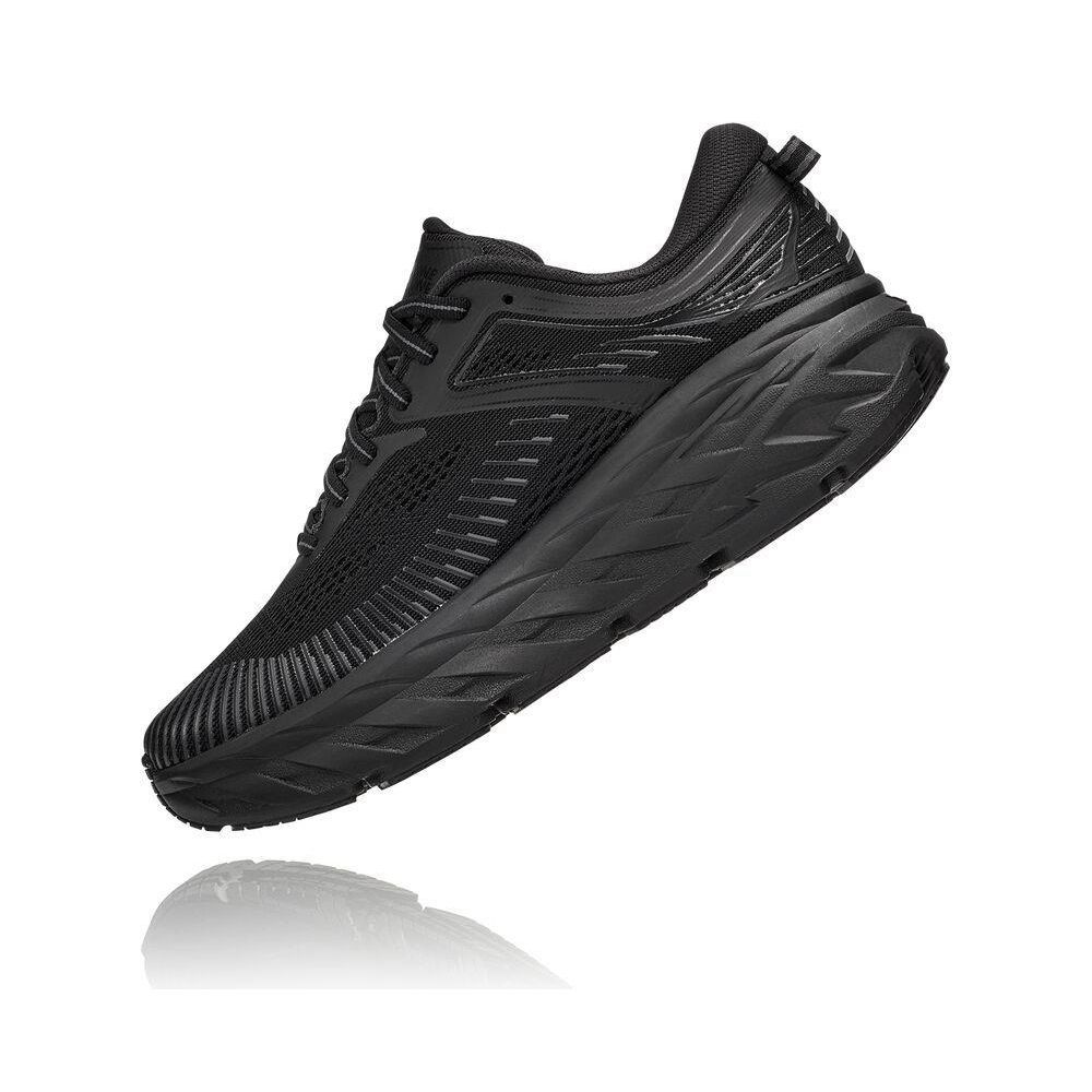 Hoka Bondi 7 Løpesko Dame Svarte | 209143-TYN