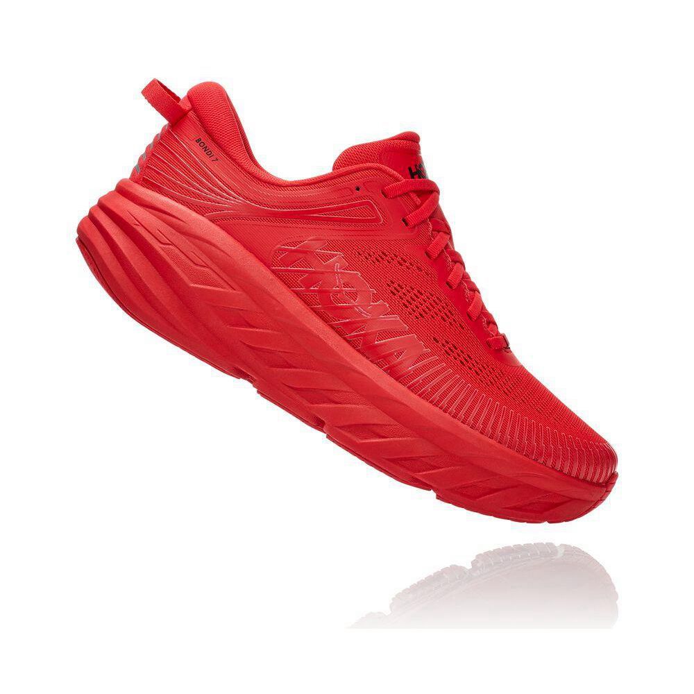 Hoka Bondi 7 Løpesko Herre Rød | 042675-LCI