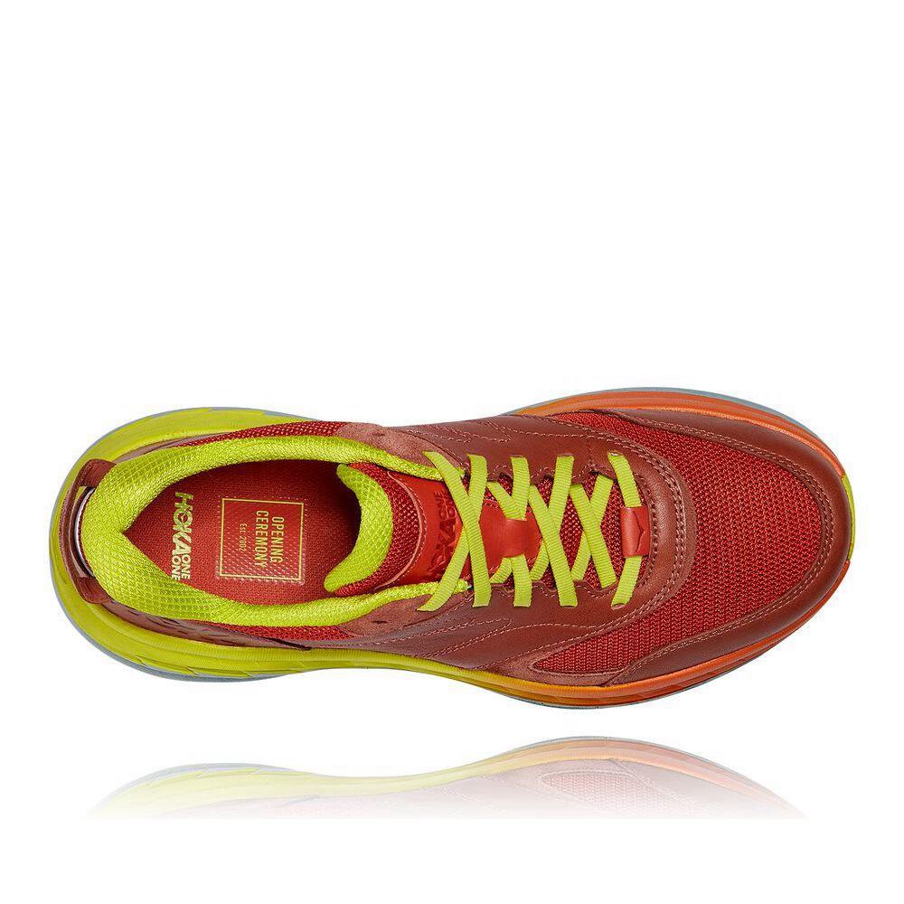 Hoka Bondi L Gåsko Dame Rød | 327846-RBU