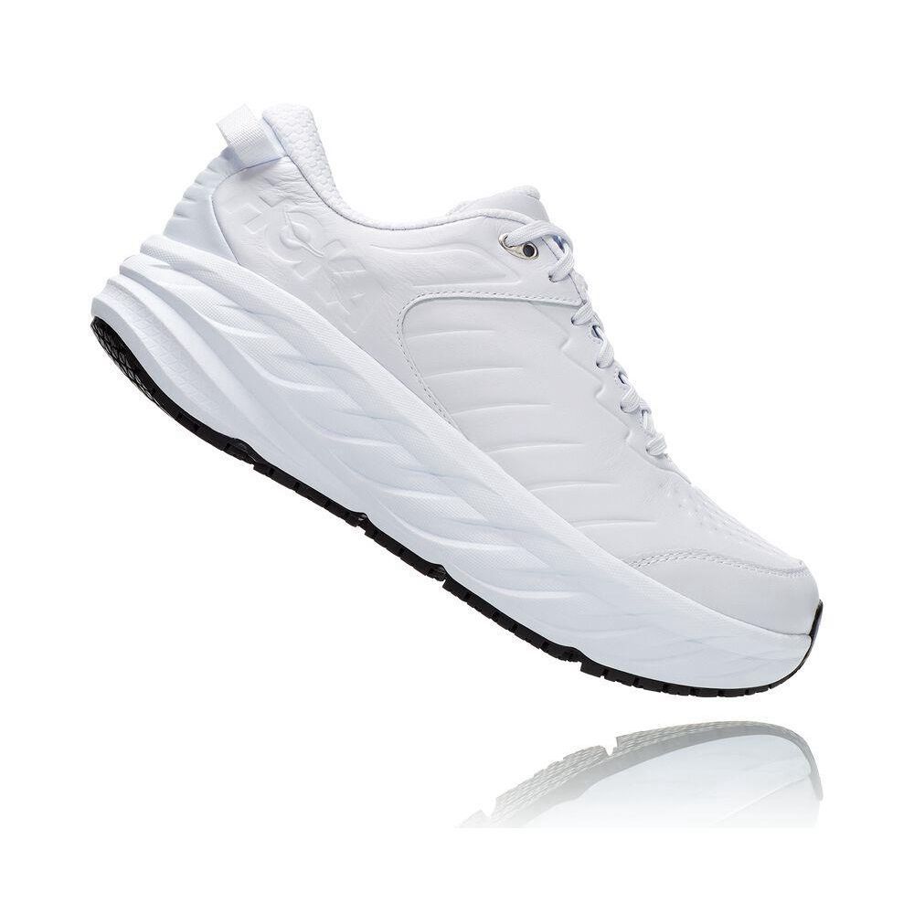 Hoka Bondi SR Joggesko Herre Hvite | 150372-RDH