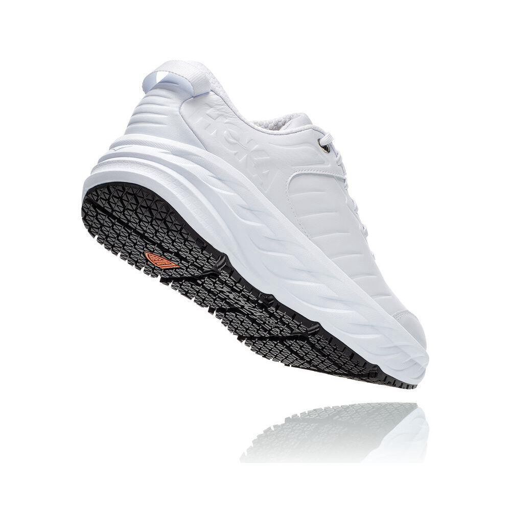 Hoka Bondi SR Joggesko Herre Hvite | 150372-RDH