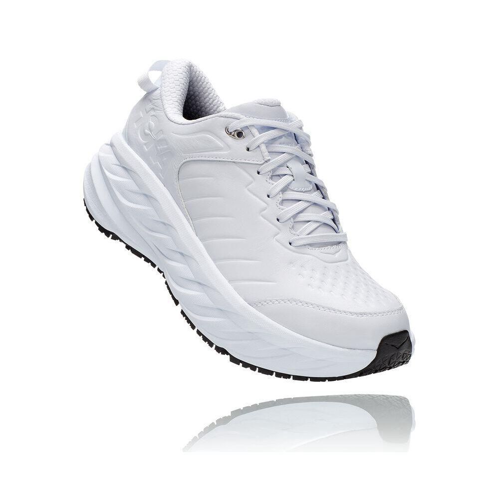 Hoka Bondi SR Joggesko Herre Hvite | 150372-RDH