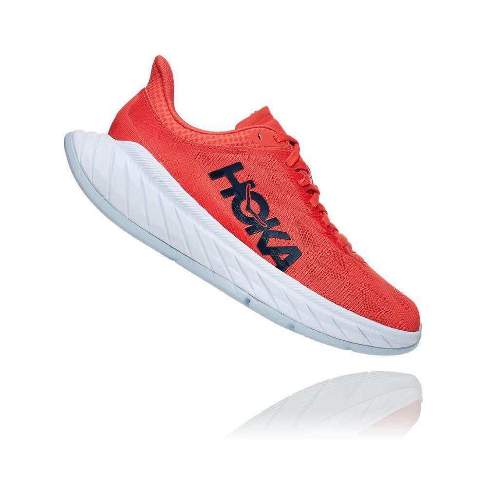 Hoka Carbon X 2 Joggesko Dame Rød | 465078-QZO