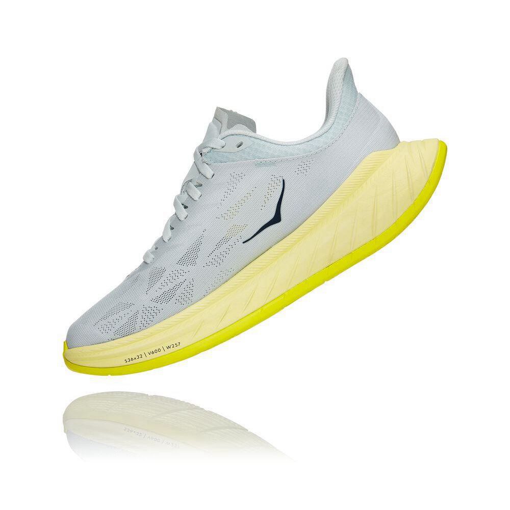 Hoka Carbon X 2 Lifestyle Sko Dame Hvite Gul | 865291-LSO