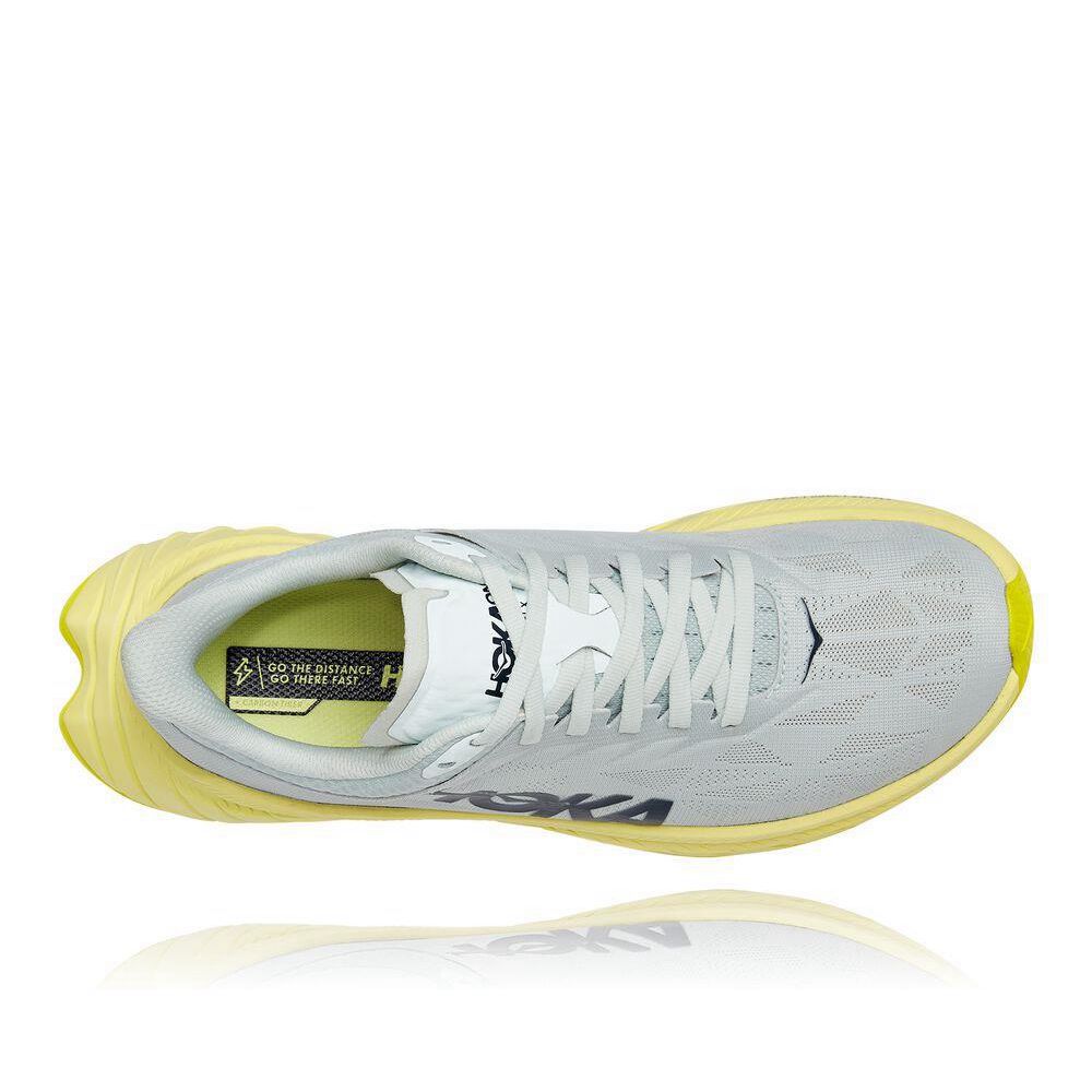 Hoka Carbon X 2 Lifestyle Sko Dame Hvite Gul | 865291-LSO