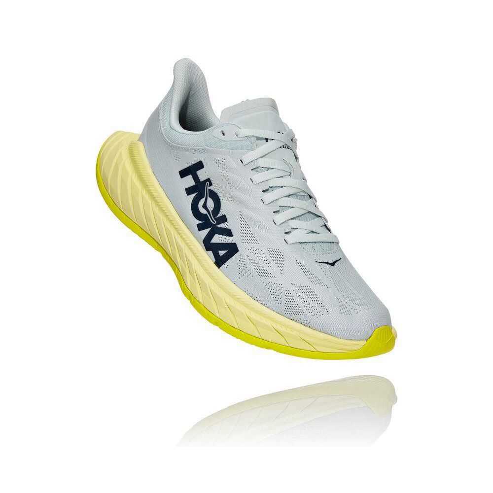 Hoka Carbon X 2 Løpesko Vei Dame Hvite Gul | 125390-KMD