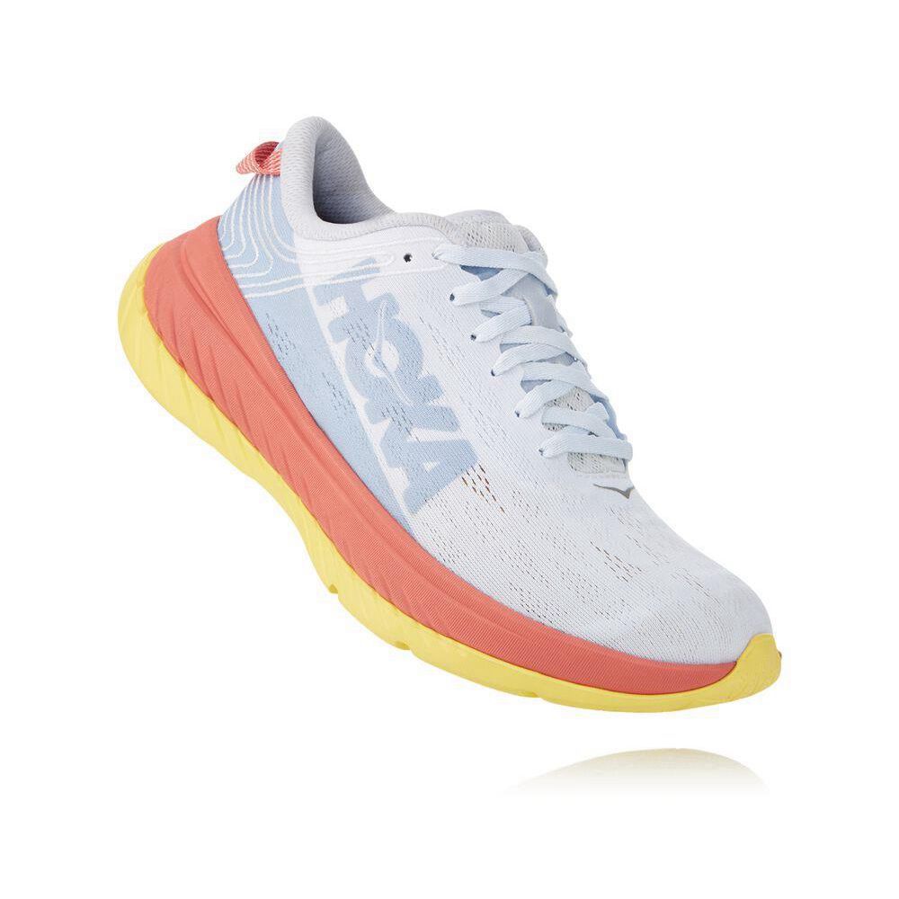 Hoka Carbon X Joggesko Dame Hvite Rosa | 271396-XGL