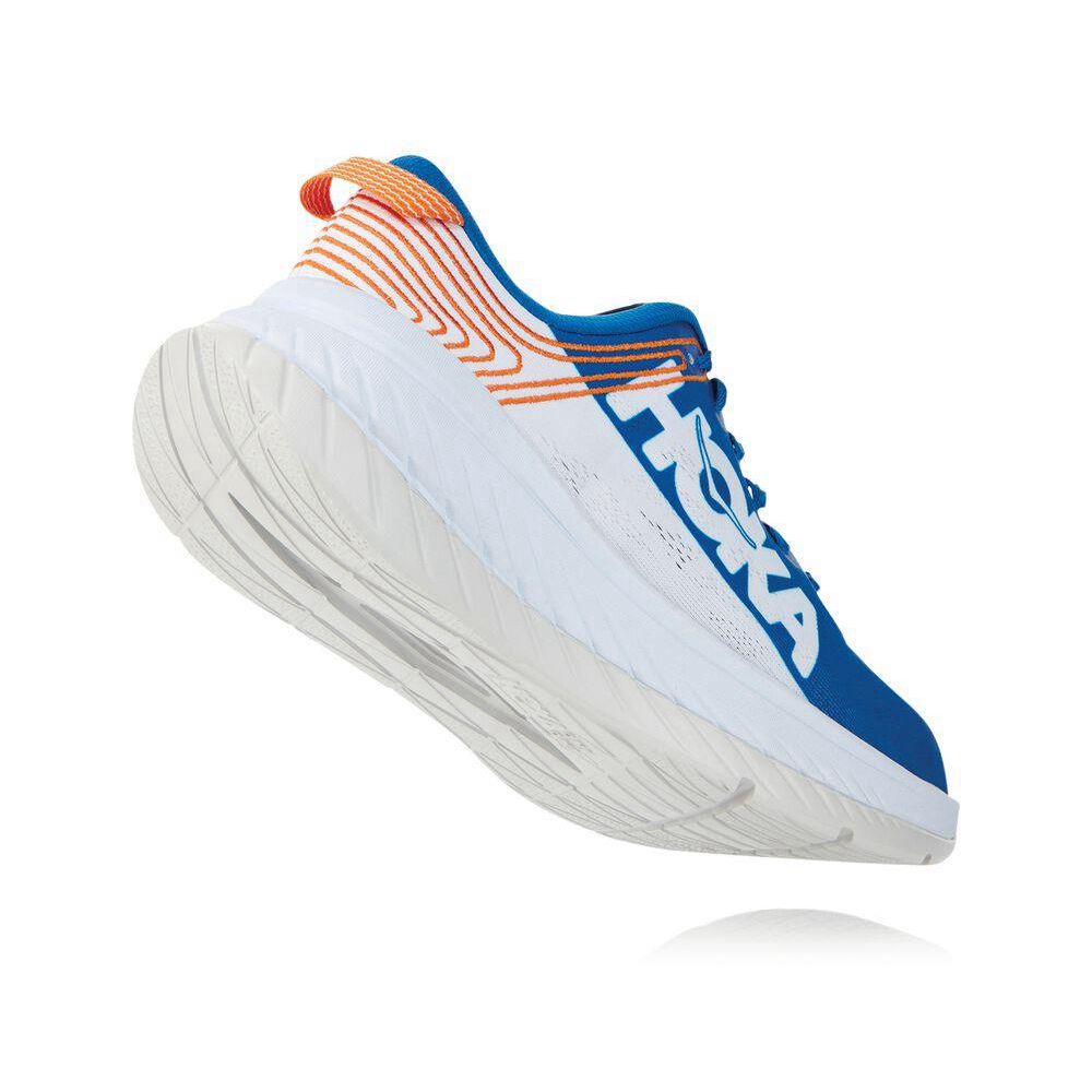 Hoka Carbon X Joggesko Herre Blå Hvite | 340257-LGE