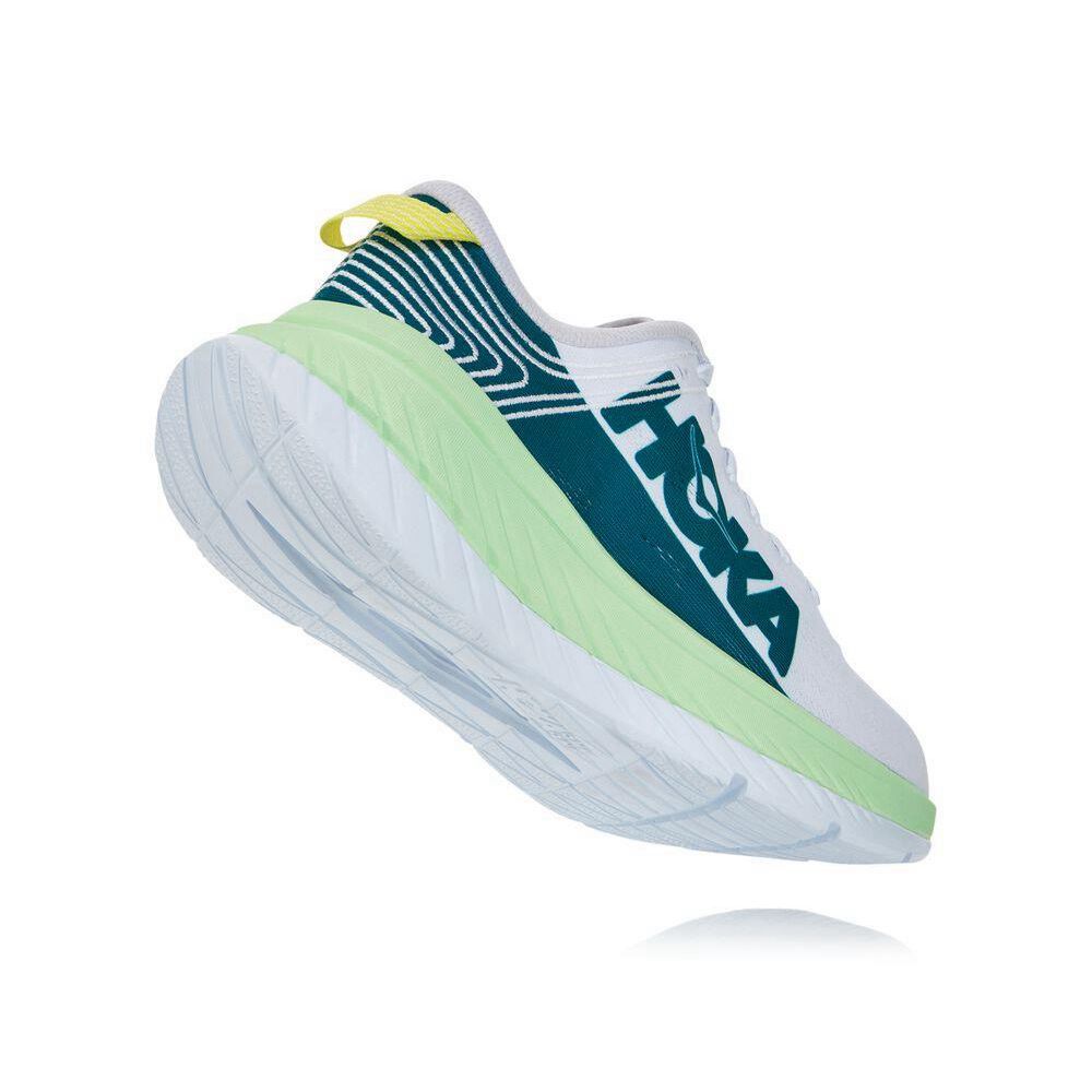 Hoka Carbon X Joggesko Herre Hvite Grønn | 702391-CFG