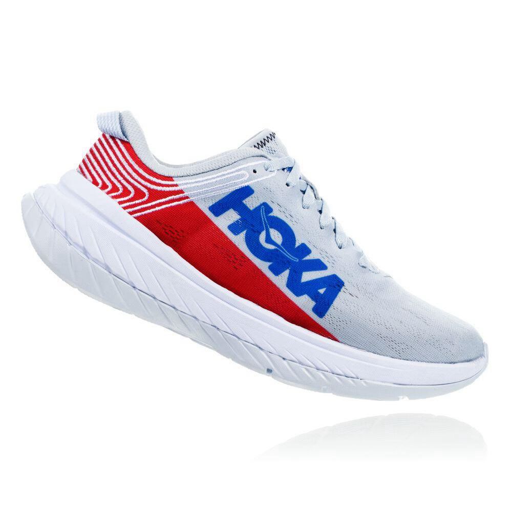 Hoka Carbon X Løpesko Vei Dame Hvite Rød | 510748-RAN