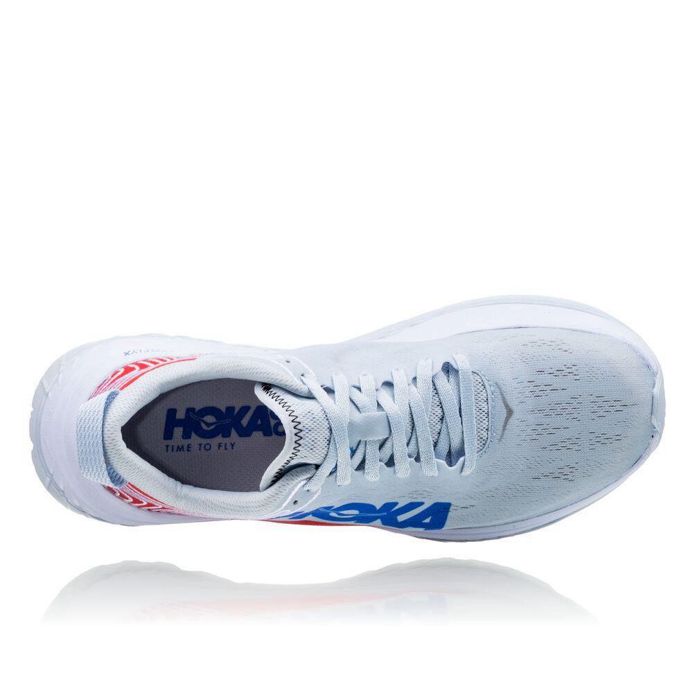 Hoka Carbon X Løpesko Vei Dame Hvite Rød | 510748-RAN