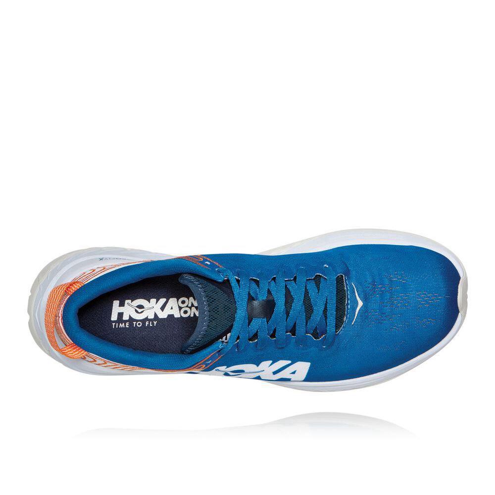 Hoka Carbon X Løpesko Vei Herre Blå Hvite | 253741-LAX