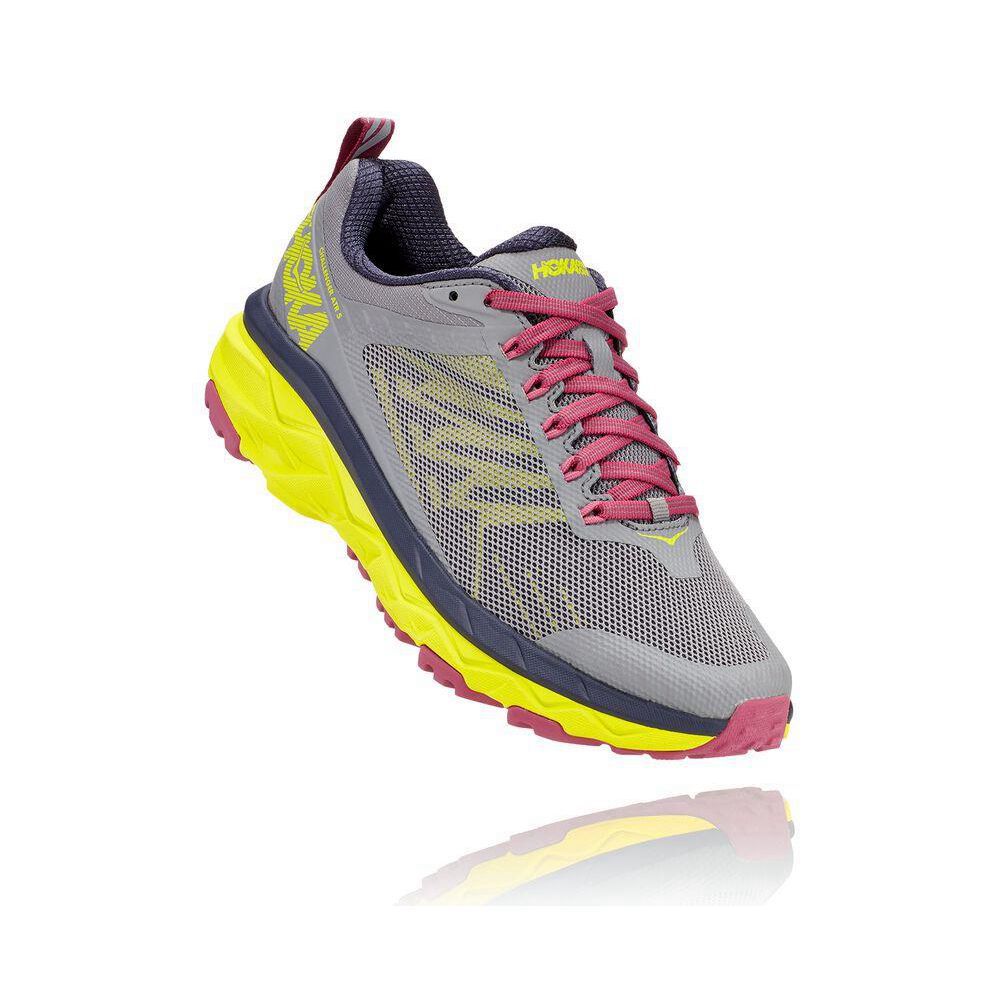 Hoka Challenger ATR 5 Joggesko Dame Grå Gul | 572349-CFN