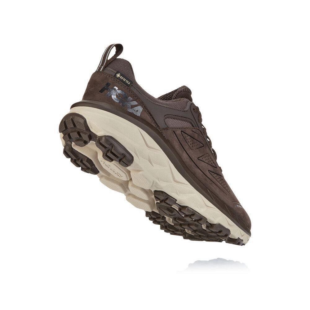 Hoka Challenger Low GORE-TEX Fjellsko Herre Brune Hvite | 815476-DQE