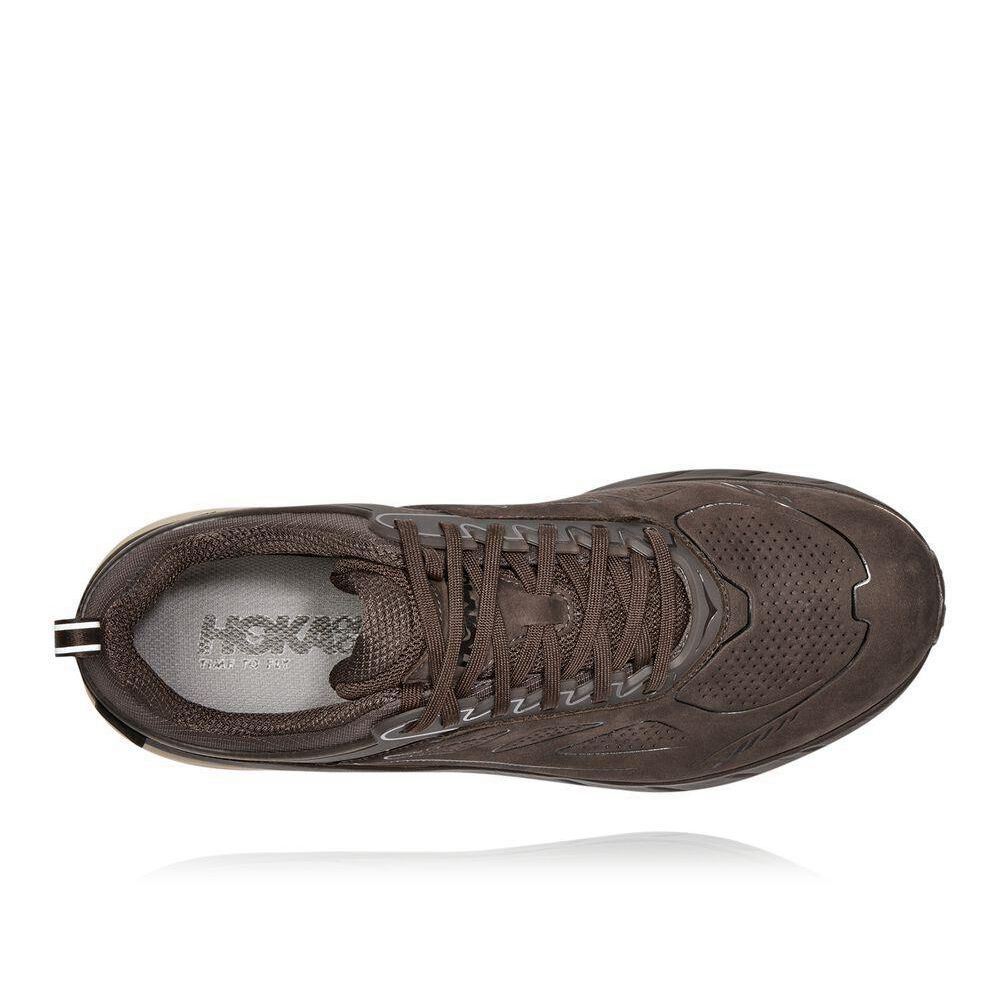 Hoka Challenger Low GORE-TEX Fjellsko Herre Brune Hvite | 815476-DQE